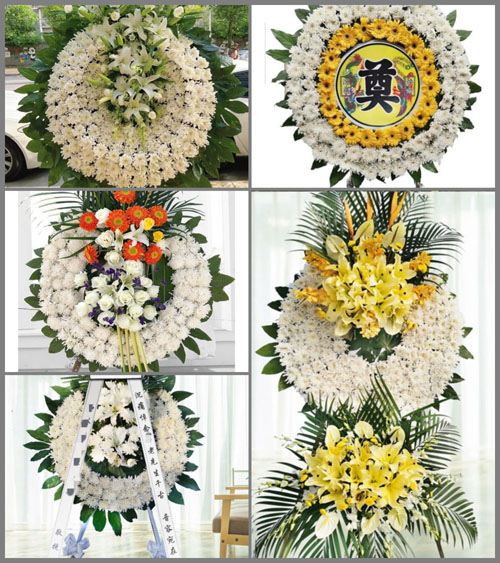 广东揭阳市普宁市南径镇磨坑村花圈速递